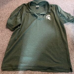 Pro Edge Forest Green Polo with Spartan Emblem